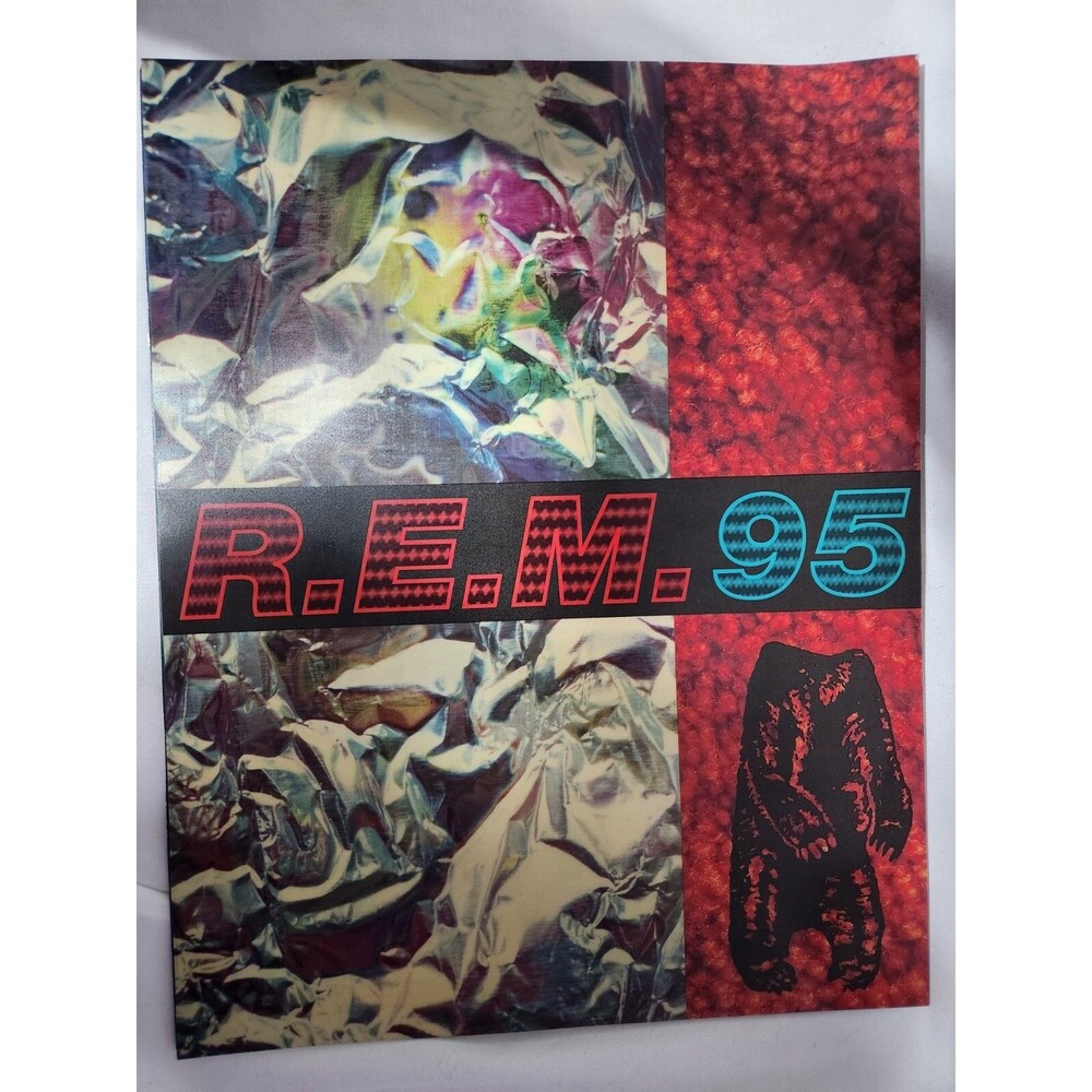 R.E.M. 1995 MONSTER 3D World Tour Concert Program Book Holographic Cover